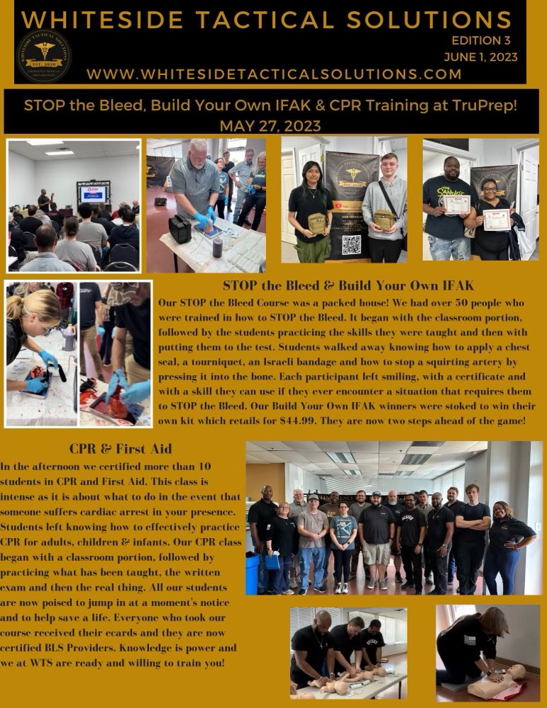 Whiteside_Tac's tweet photo. Thank you to all that showed up and showed out. We packed the house with over 50 participants, all earning their @StopTheBleed certificate. Others even stayed to earn their @American_Heart BLS card. If they did it, you can too Contact us now so we can teach you how to #savealife https://t.co/U1EkQN6d55