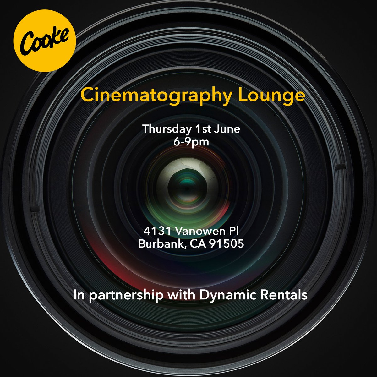 Visit Cooke Cinematography Lounge in our Burbank Creative Centre tomorrow to celebrate the opening of the @CineGearExpo in partnership with Dynamic Rentals #cooke #cinematography #filmmaking #2023CineGearExpoLA