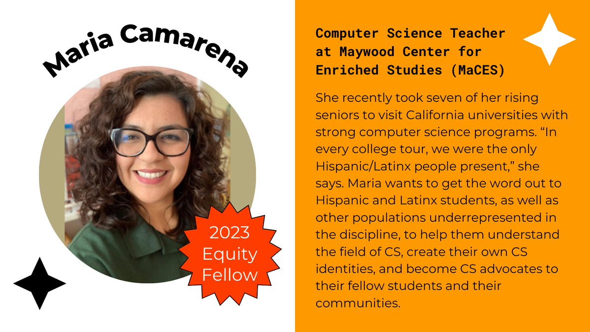 Head over to The Voice to read “Advocating for Girls in CS with CSTA Equity Fellow <a href="/csiseverywhere/">𝙼𝚊𝚛𝚒𝚊 𝙲𝚊𝚖𝚊𝚛𝚎𝚗𝚊</a>” and learn more about a member of the 2022-23 Equity Cohort! 

ow.ly/28fh50OspU3  

#CSTAVoice #CSTAEquity #CSforALL #CSEd