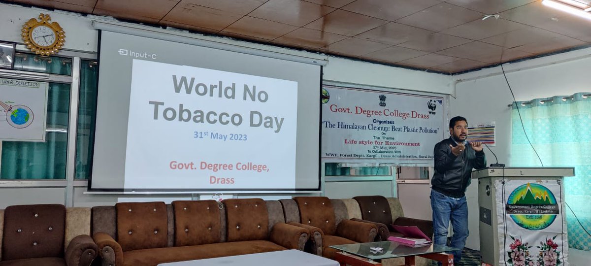 GDC Drass observes World No Tobacco Day
@lg_ladakh
@santoshsukhdeve 
#WorldNoTobaccoDay 
#QuitTobacco