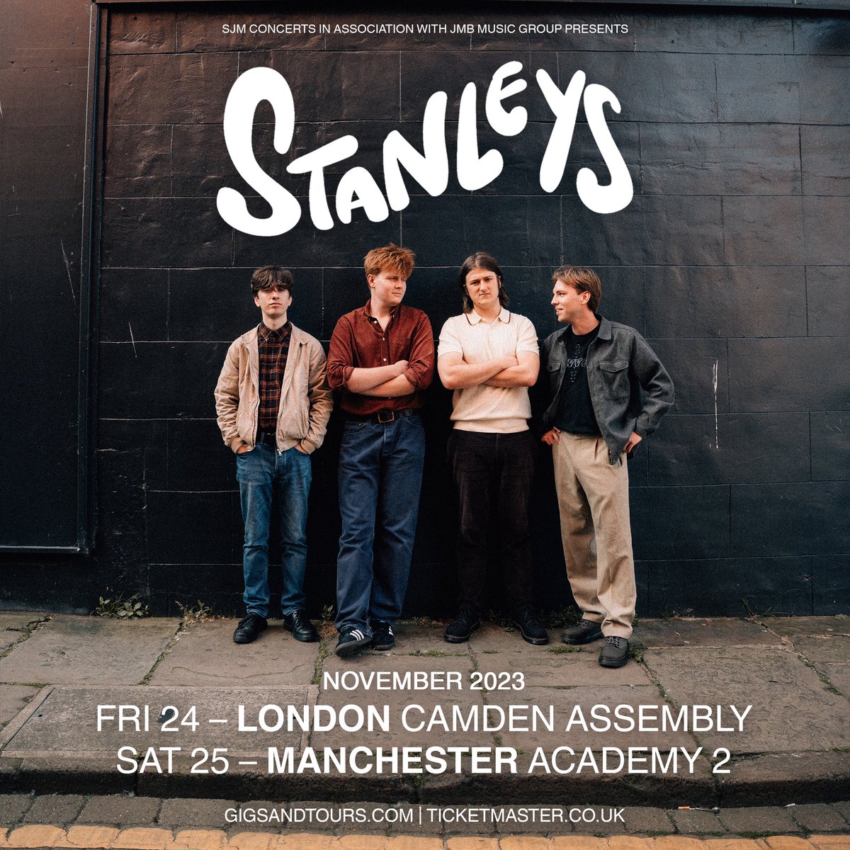 OUR BIGGEST EVER HEADLINE SHOWS! WHAT IS HAPPENING???
 
We missed out Manchester & London on our sold out May tour, so it’s only right to make our long awaited return.
 
Tickets on sale Friday at 9am! Don’t miss out!

tix.to/StanleysNov23