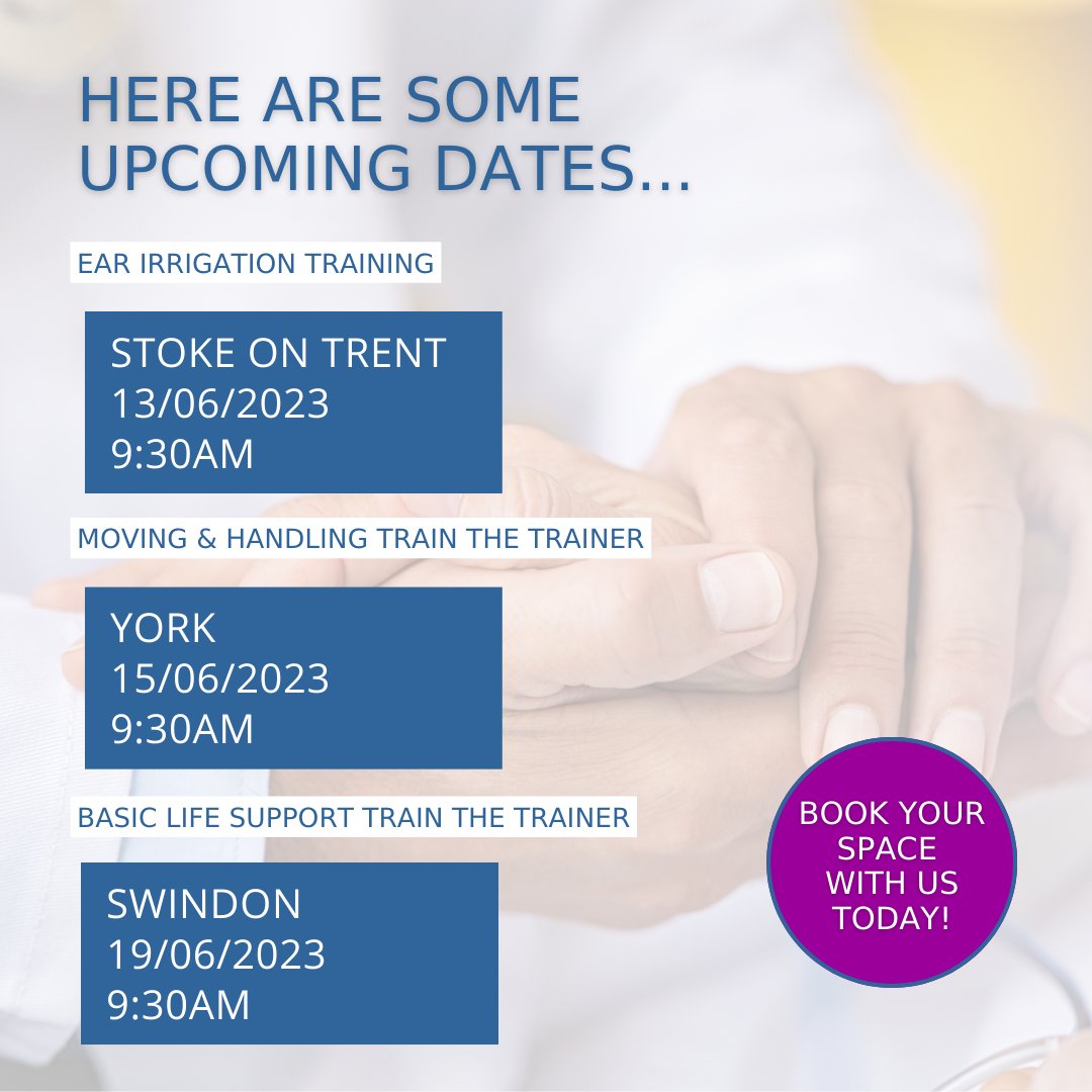 Get 10% off our Train The Trainer courses this June! Use code: TTT10 👏

Book your place on one of our courses today via the link below.
caringforcare.co.uk/open-courses-2/

#care #caringforcare #caringforothers