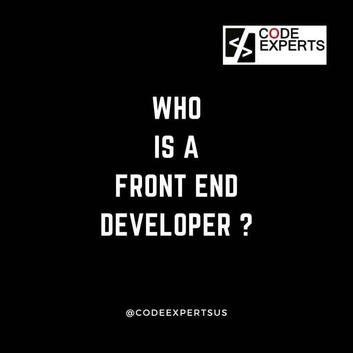CodeExpertsUs's tweet photo. A front end developer is someone who implements web designs through programming languages. Learn how you can become one. Reach Us: ☎️832-509-4109 🌐 https://t.co/XqylUU6n9B
#html #frontenddeveloper #programminglife #blog #codeexpertsus #codingbootcamp https://t.co/337HzTw0bw