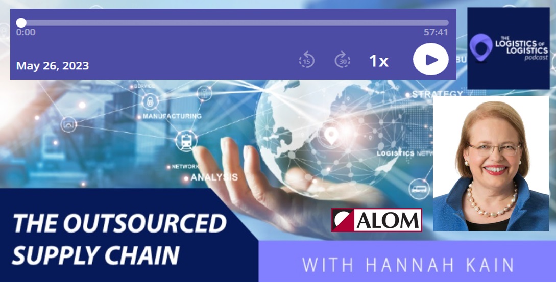ALOM_GLOBAL's tweet photo. @ALOM_GLOBAL CEO @HannahKain and #LogisticsofLogistics host Joe Lynch discuss the outsourced supply chain, a topic Hannah is familiar with due to ALOM‘s expertise managing end-to-end supply chain functions for major brands across diverse industries. Play: https://t.co/yyzw4EsFmO https://t.co/7dn5AkSIWX