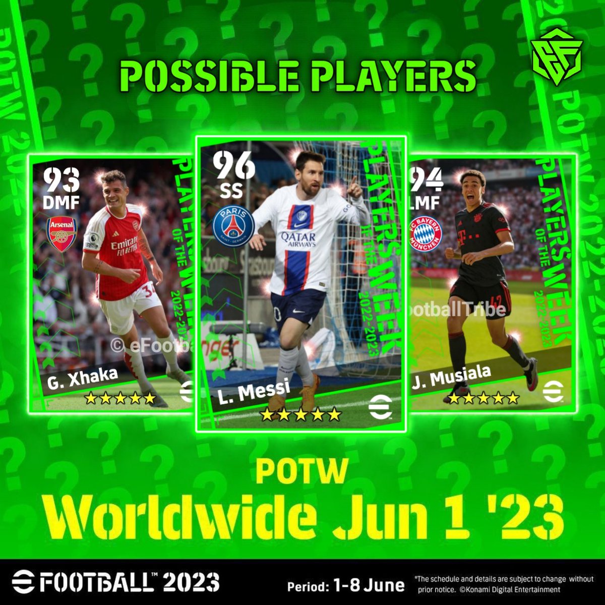 ef_tribe's tweet photo. There Are Two Rumours Tomorrow Potw. Which One do you expecting? . comment Below 👇💫💕#eFootball2023 ! 💥

*Ratings are predicted. official Update Soon 🔜

Comment Your predictions for POTW : Worldwide Jun 01 '23?

#efootball2023mobile #eFootballPOTW #eFootballHUB https://t.co/CqWmxgYgwF