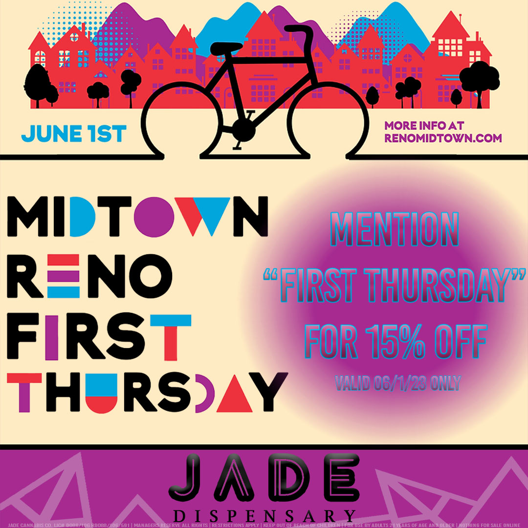 If you're going to First Thursday, make sure you stop by and say Hiiigh! 😎

Keep out of reach of children.
For use by adults 21 years of age and older.
Nothing for sale online.
LIC# D106 RD106.