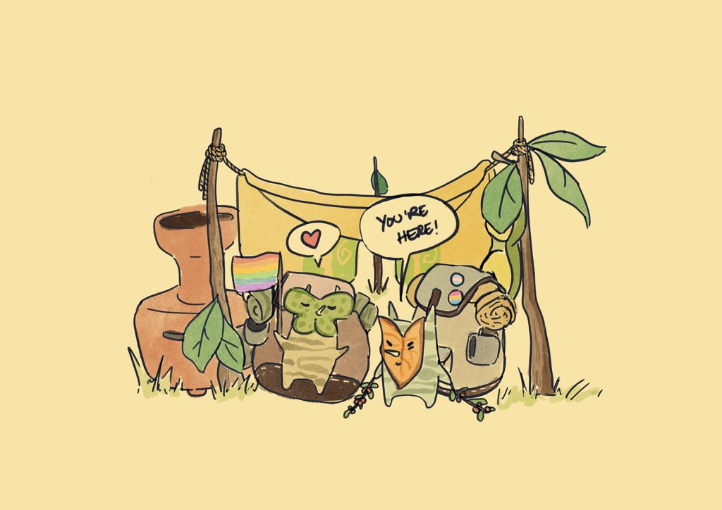 tinynarwhals's tweet image. Happy pride month from the gay hikers #TearsOfTheKingdom