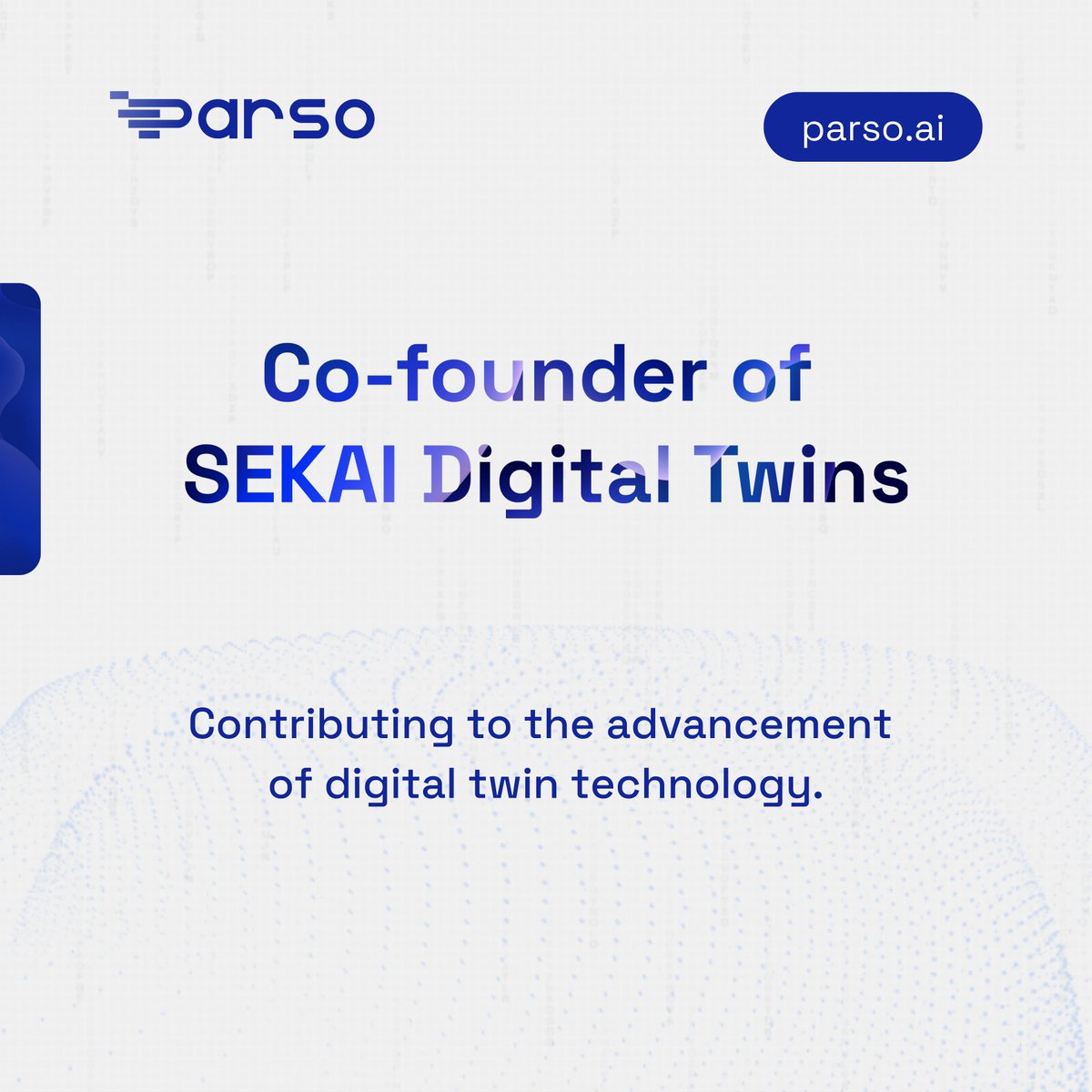 Parso_ai's tweet image. Introducing Bruno Kocher, the CEO of Parso!
"Parso is set to revolutionize the productivity landscape and transform the industrial market by unlocking the full potential of data interoperability and connected workspaces."
#DataInteroperability #DigitalTwins #IndustrialMetaverse