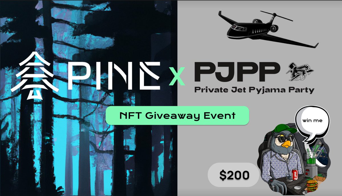 PineProtocol's tweet photo. 🎁To celebrate the launch of PJPP pools 🎁
In collaboration with @pjpp_club  we’re giving away 1 exclusive PJPP #NFT valued at over $200!

To participate simply:

✅ Follow @PineProtocol and @pjpp_club
✅Like, RT, and tag 3 friends

Winner announced June 8th 🏆 https://t.co/ce8P0fskzX