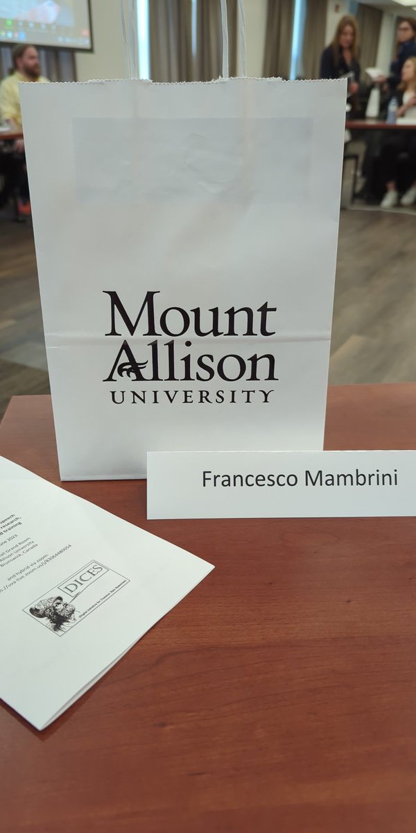 FrancMambr's tweet image. Here we go! #dices conference 2023 in Mount Alison: epic speeches in Greek and Latin poetry, and soon epic speeches coming live from the participants as well 😉♥️ dices.uni-rostock.de/en/