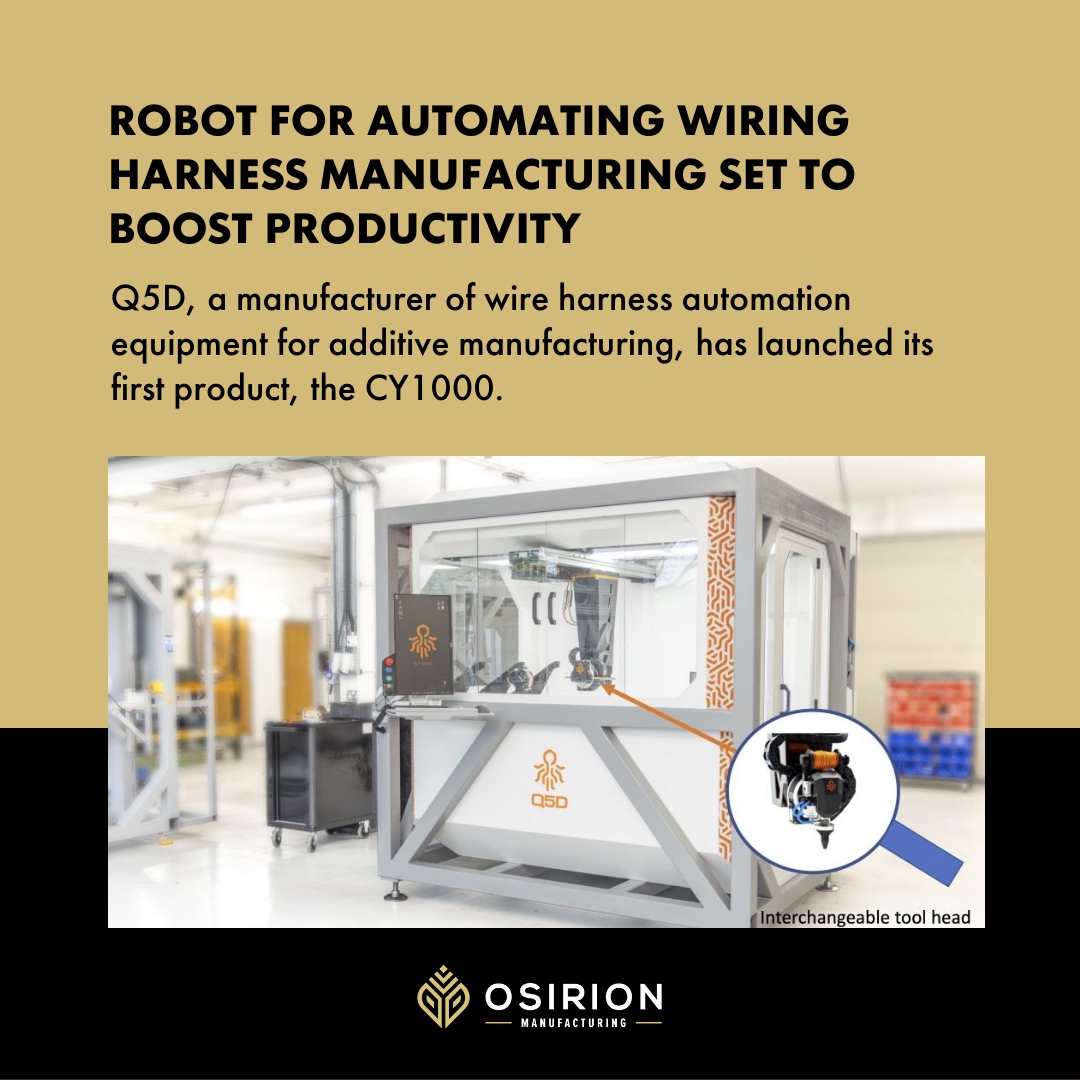 Unleash the Power of Automation: CY1000, Revolutionizing Wiring Harness Manufacturing for Unstoppable Productivity!

Read more here: aero-mag.com/robot-for-auto… 

#ManufacturingAwareness #Education #DataDriven #ProcessImprovement #DataAnalytics #Production #CNCManufacturing
