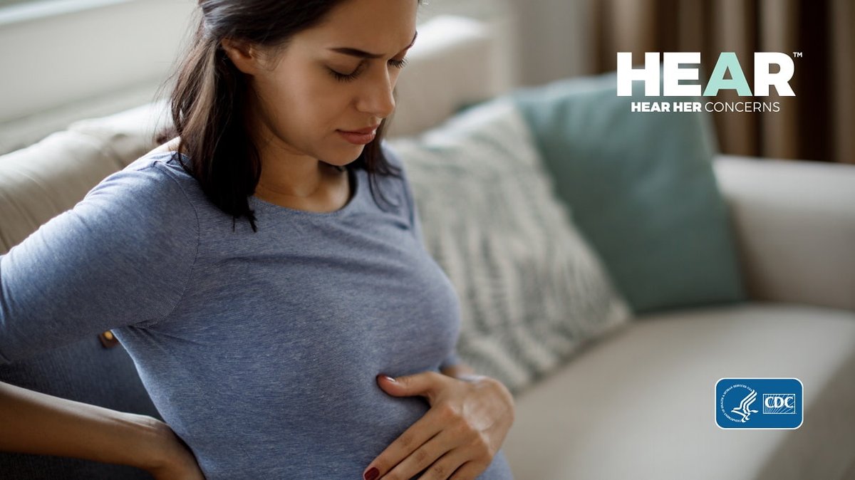 Fast-beating heart, changes in vision, and trouble breathing are just a few of the urgent maternal warning signs. Support your loved one by learning ALL the signs that need immediate medical care during pregnancy and in the year after: bit.ly/CDCHearHerWarn…. #HearHer