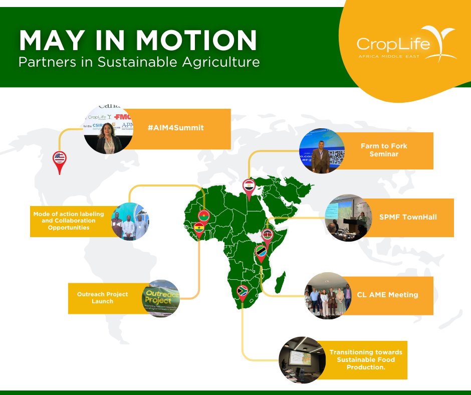 This month saw the CL AME Team amplify the efforts of collaboration and impact across the region by participating in several events across the continent and beyond.

We look forward to the month of June with increased impact.

#CLAME #PartnersinSustainableAg