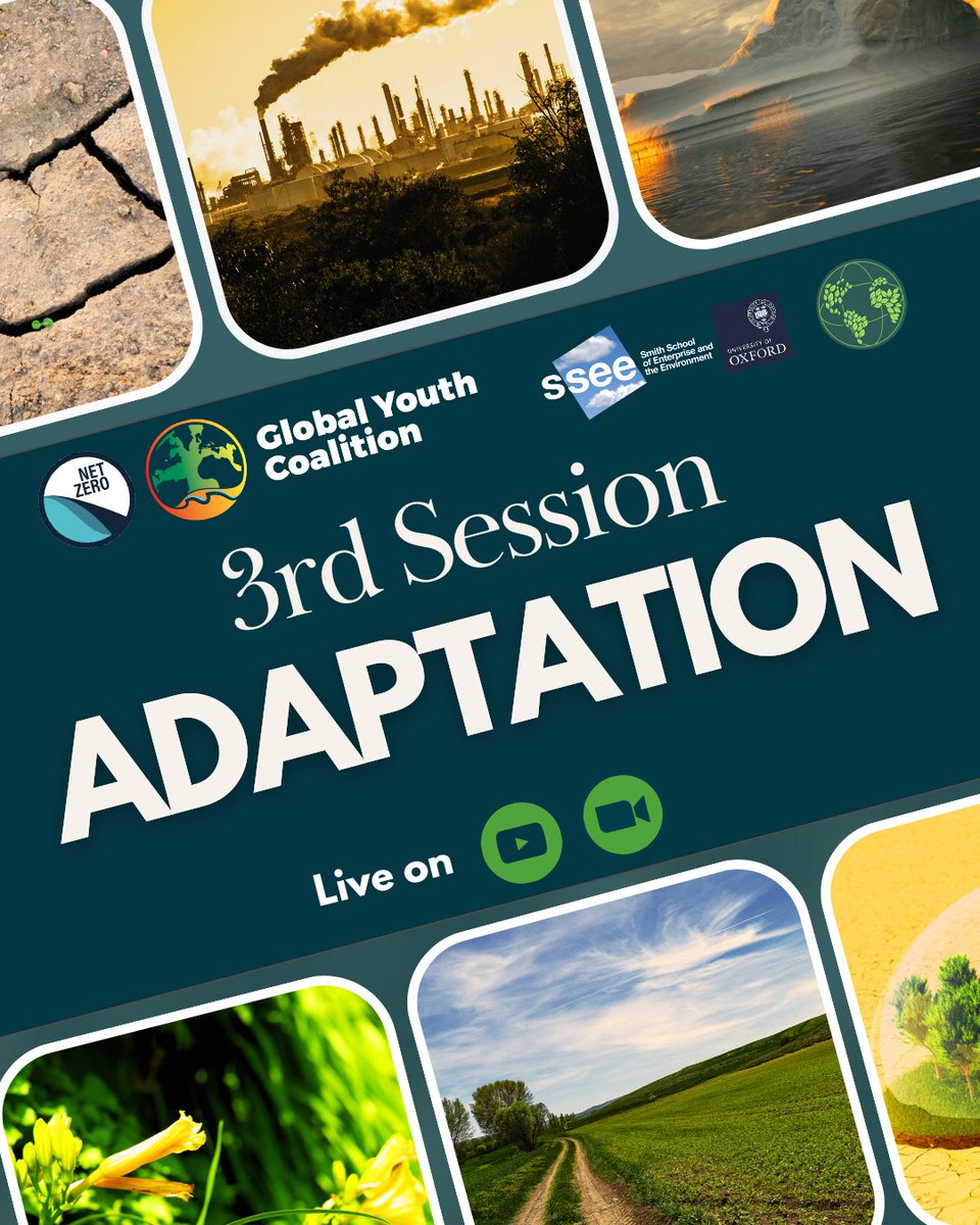 TheglobalyouthC's tweet photo. In a few hours will be the third session of this training. Are you ready?💪
The links to connect are in your email 📩 
Get ready to learn about ADAPTATION 🌎✊️
special thanks to our partners @OxfordNetZero
@EcoInterpreters
#GlobalYouthCoalition #YouthClimateTraining #adaptation https://t.co/S19X4hM8rv