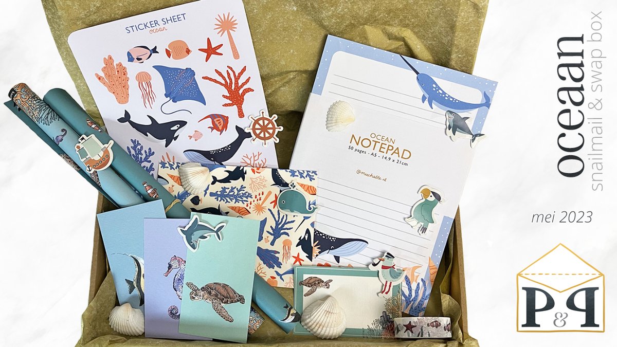 De unboxing van de Snailmail &amp; Swap box oceaan staat nu online: youtu.be/4SBqNGVoMgM