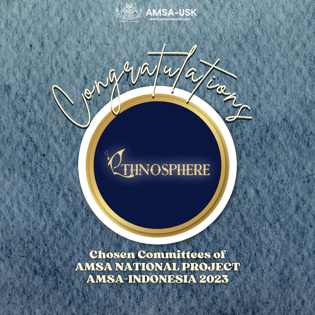 AMSAUSK's tweet photo. You have worked so hard and pushed your abilities to the limit to make this success happen. Congratulations‼️
They Call It Organization, We Call It Family
Viva AMSA!
#AMSAUSK
#AMSAIndonesia https://t.co/vFDwDOSO1o