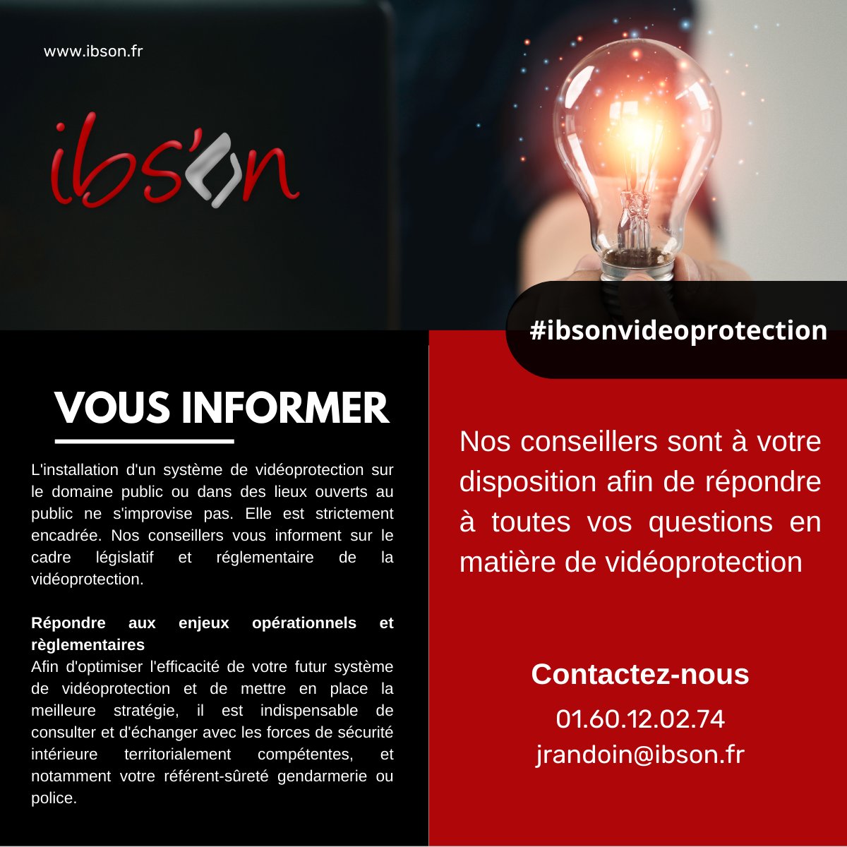 ibson.fr
#videoprotection #ibsonvideoprotection #MairesDeFrance #videosurveillance #surete #securite #maires #villes #cameras #installation #ipcamera #solution