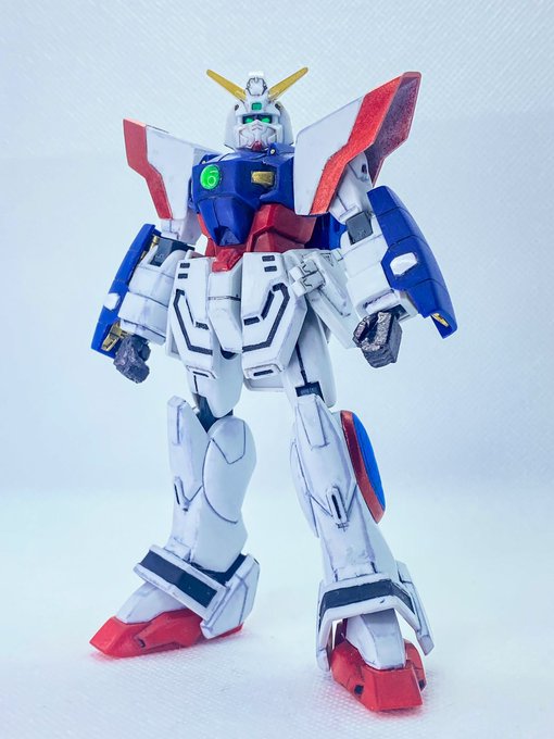 #今だ乗っかれGガン祭り  よし、なんだかんだでお気に入りの旧キット 1/144シャイニングガンダムの出番だ!