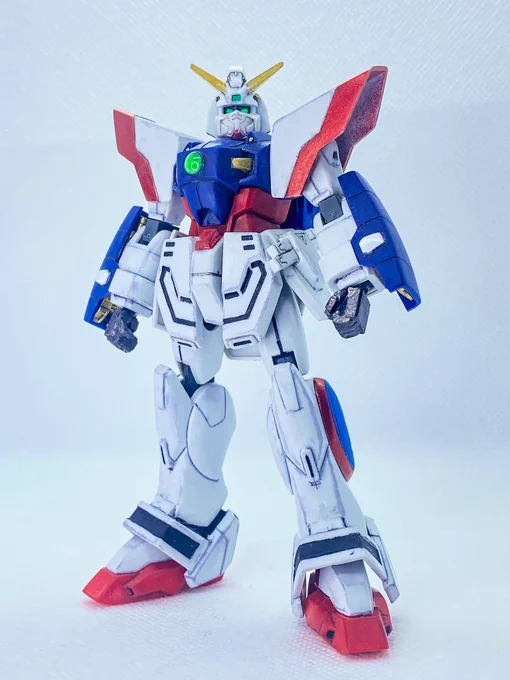 #今だ乗っかれGガン祭り  よし、なんだかんだでお気に入りの旧キット 1/144シャイニングガンダムの出番だ!