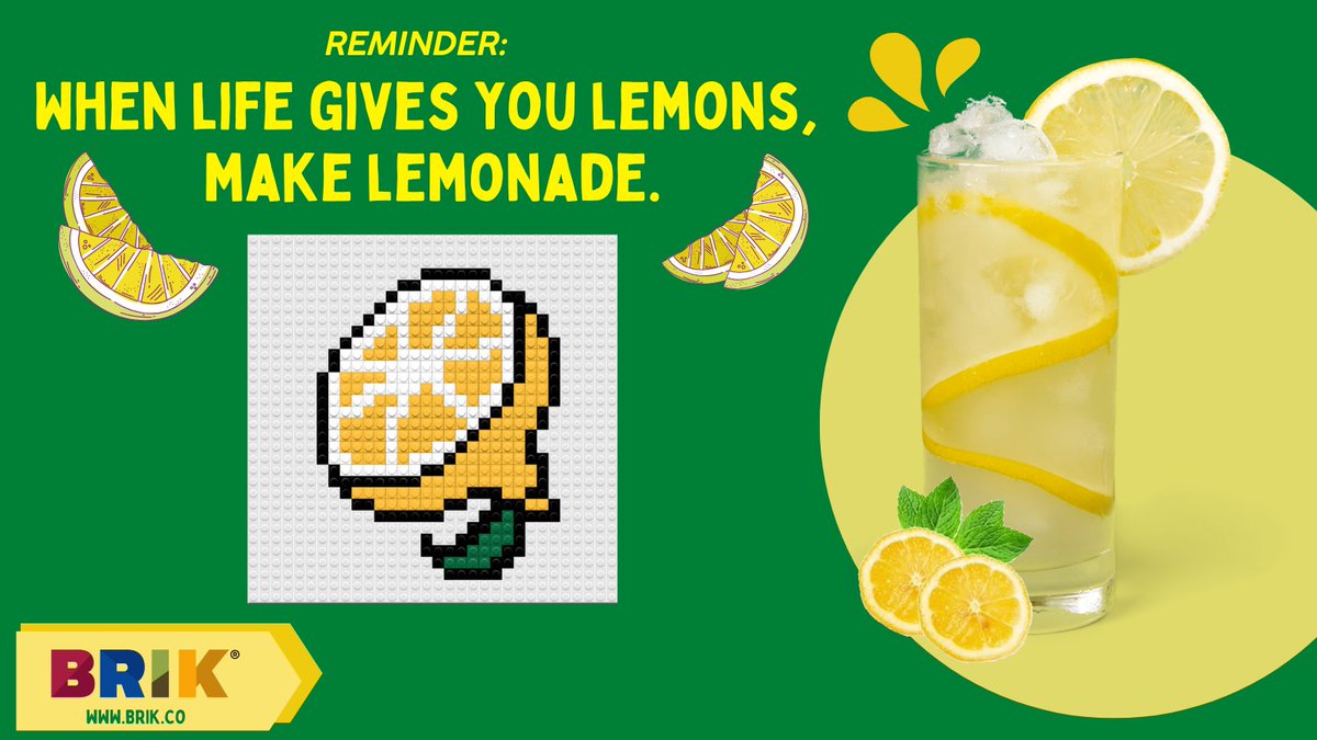 Goodbye May...Hello June! Here's to: Good times, good vibes, good friends, great moments and greater memories. #hellojune #lemon #lemonade #lego #afol #brikbuild #makelemonade #June