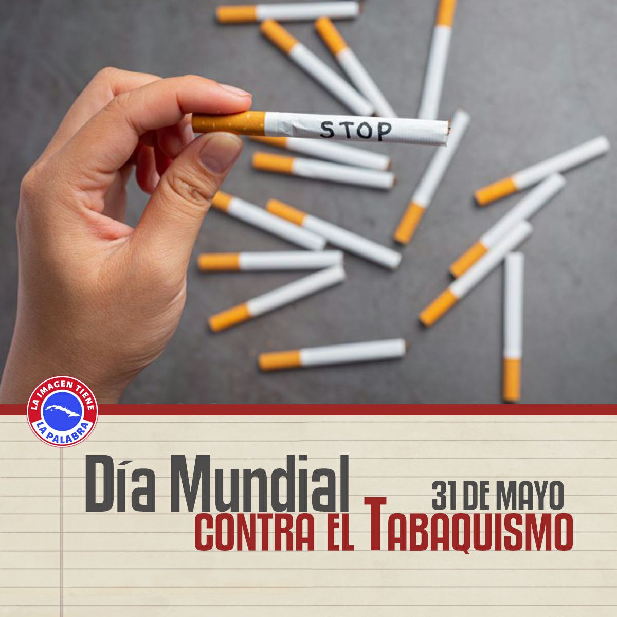 Día Mundial contra el Tabaquismo. #Cuba #CubaMined #DPECienfuegos 
<a href="/DiazCanelB/">Miguel Díaz-Canel Bermúdez</a> <a href="/barreto_nt/">NTBarreto</a> <a href="/meneses_lionel/">Lionel B Meneses Gómez</a> <a href="/May30257244/">May</a> <a href="/FernandezMaryde/">Maryde Fernández López</a> <a href="/CoronaAlexandre/">Alexandre Corona</a> <a href="/mansodiaz71/">Alexander Manso Díaz</a> <a href="/SaerySerrano/">Saery Serrano</a>