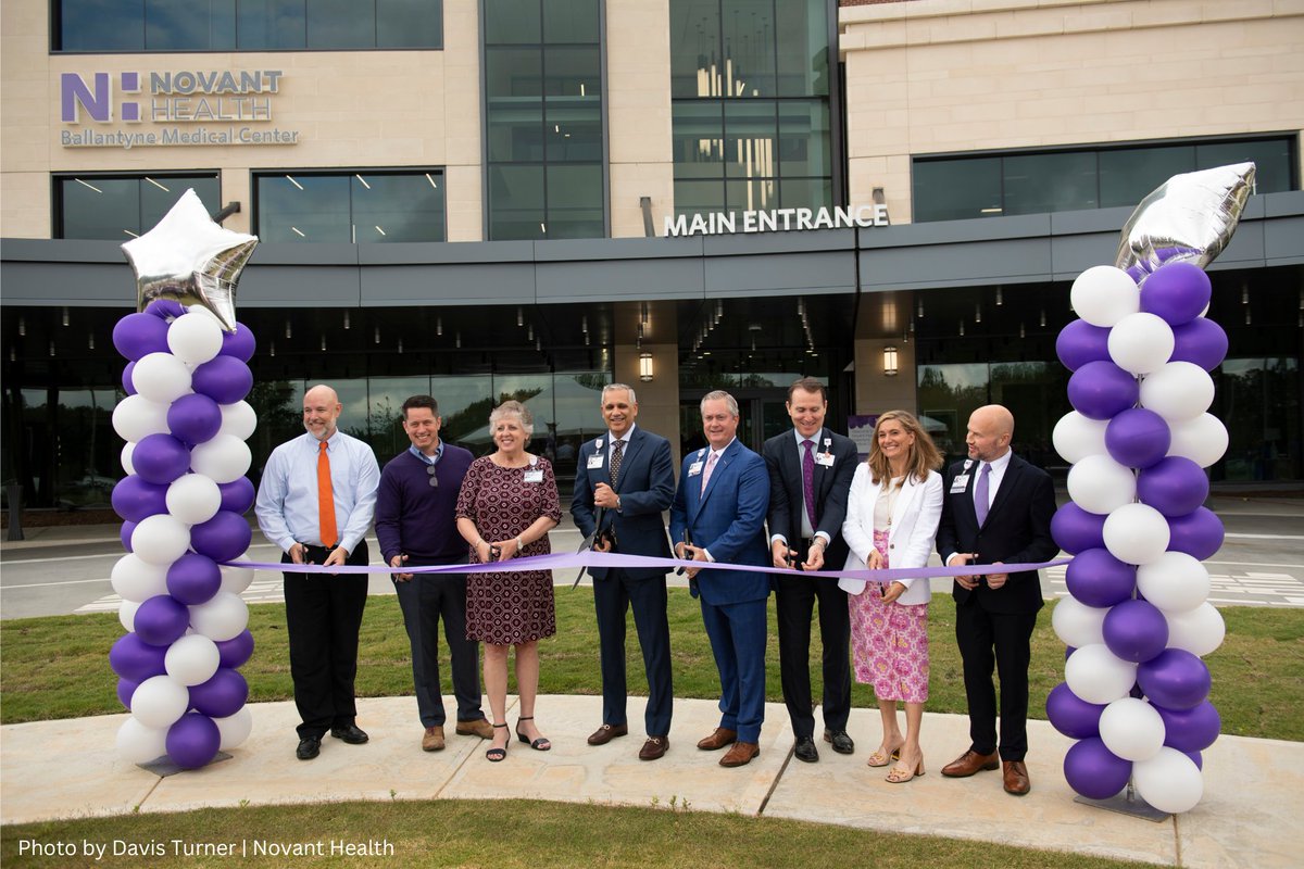 ProvAnesthesia's tweet photo. The opening of Novant Health Ballantyne Medical Center is on June 12th. Yesterday, at the ribbon-cutting ceremony, PAA Partner and Chief of Staff for the new NH Ballantyne Medical Center, Dr. Ashley McDonell addressed the crowd about the future of the new Medical Center. https://t.co/XWjmLERto8