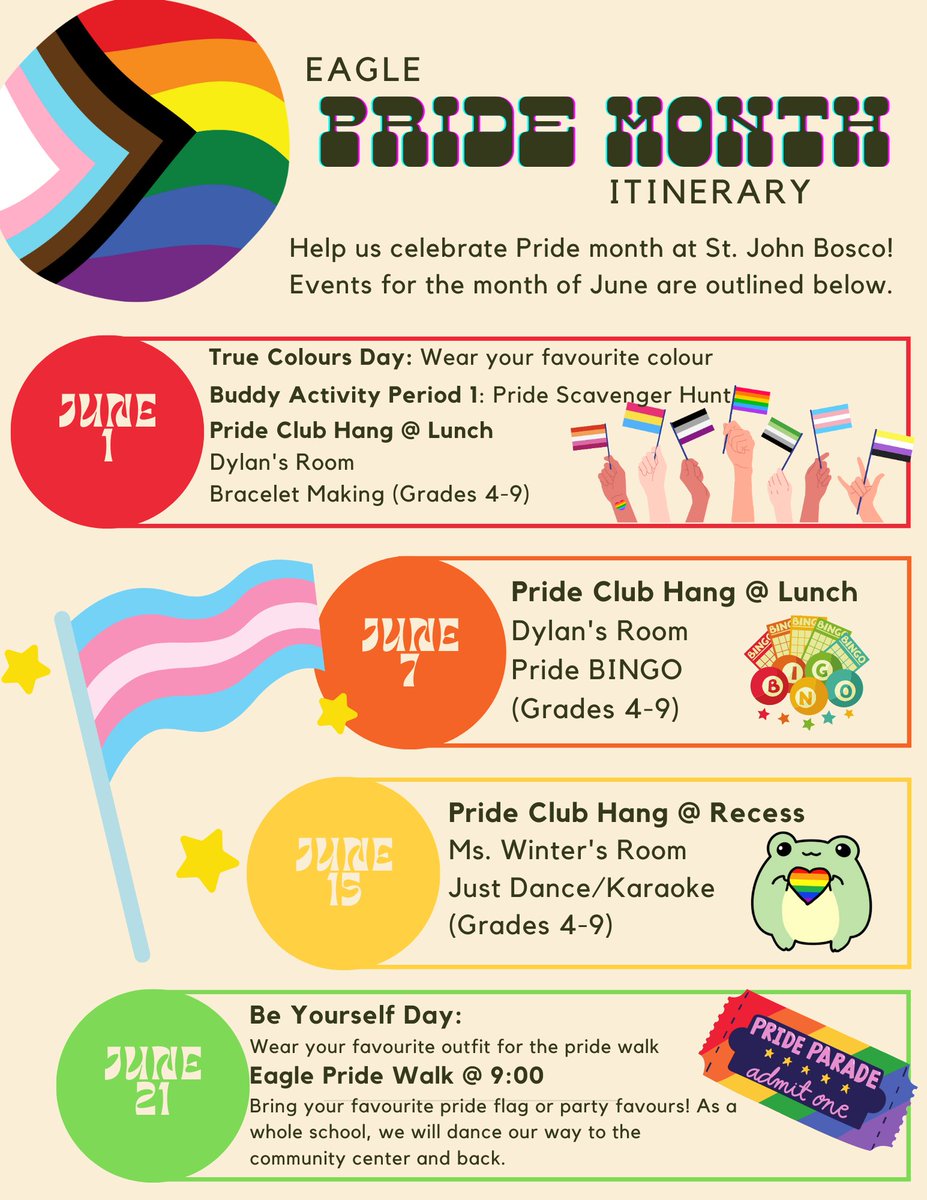 mswinterIRT's tweet image. We are celebrating Pride @sjboscoschool in the month of June. Check it out!