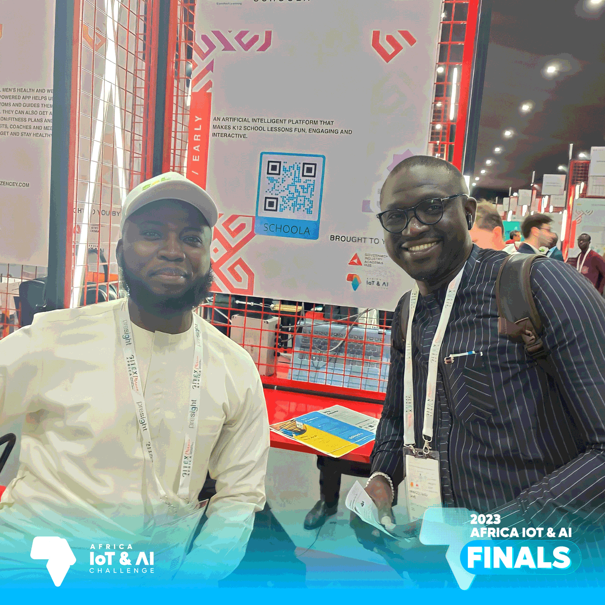 AfricaIoTAIC's tweet photo. A glimpse of The  African IoT &amp; AI Challenge  Startups exhibition area in @GITEXAfrica 💫
The Teams are doing great exhibiting their projects &amp; representing their countries.

#AfricaIoTAIChallenge #AfricaIoTAIChallenge23 #GIAHUB #Top20AfricanStatrups #GITEXAFRICA #GITEXGLOBAL https://t.co/TJT0wm0qn3