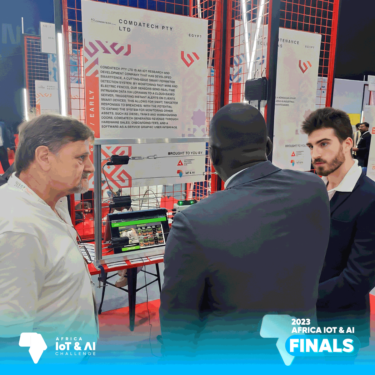 AfricaIoTAIC's tweet photo. A glimpse of The  African IoT &amp; AI Challenge  Startups exhibition area in @GITEXAfrica 💫
The Teams are doing great exhibiting their projects &amp; representing their countries.

#AfricaIoTAIChallenge #AfricaIoTAIChallenge23 #GIAHUB #Top20AfricanStatrups #GITEXAFRICA #GITEXGLOBAL https://t.co/TJT0wm0qn3