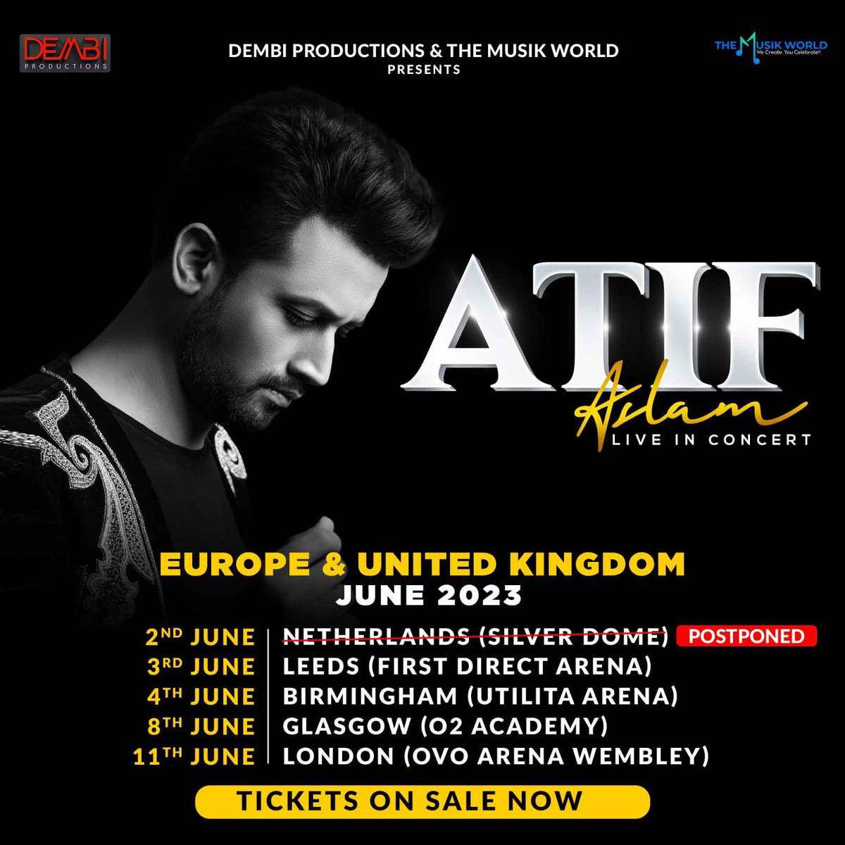 Aadeez are you ready? #AtifAslam #Aadeez #Europe #UnitedKingdom #June2023