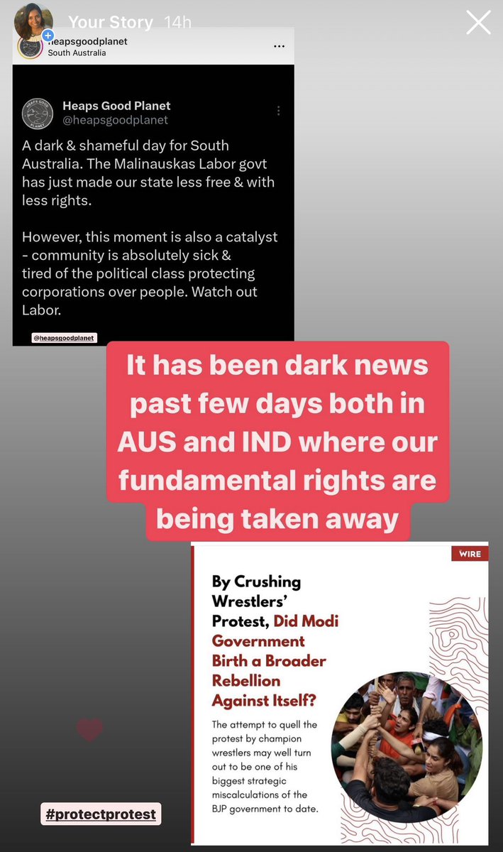 It has been dark news for the past few days both in AUS and IND where the fundamental rights of people are being taken away
#ProtectProtest #politics #corruption #activism