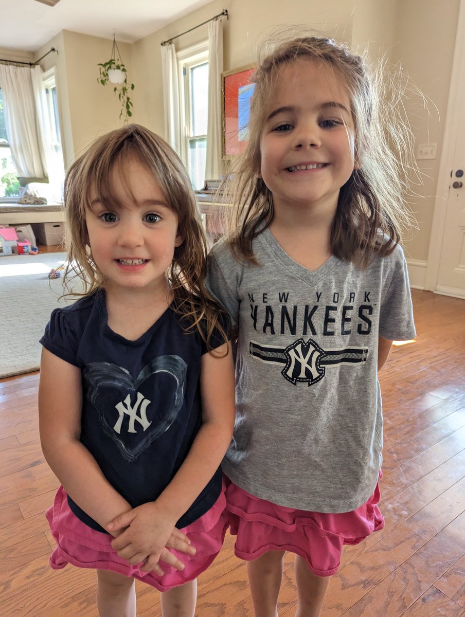 #ToyotaPinstripePride
Mae and Addy celebrating a win streak 😎 @YESNetwork