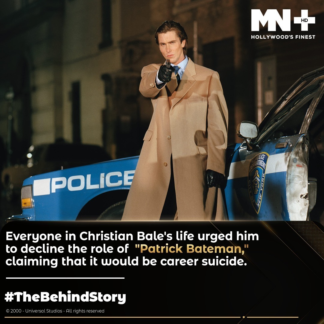 Bateman or Batman, Christian Bale knows what works best for him. 🤷🏻‍♂️

#AmericanPsycho #ChristianBale #ChristianBalemovies #Moviefacts #Didyouknow #BehindTheScenes #Hollywoodmovies #Hollywood #Moviestowatch #MustwatchMovies #Classics #HollywoodsFinest #HollywoodClassics