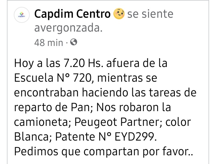 aleseputrelew's tweet photo. #Trelew Se robaron la camioneta de Capdim. 🙄 https://t.co/CGLN0vsr3F