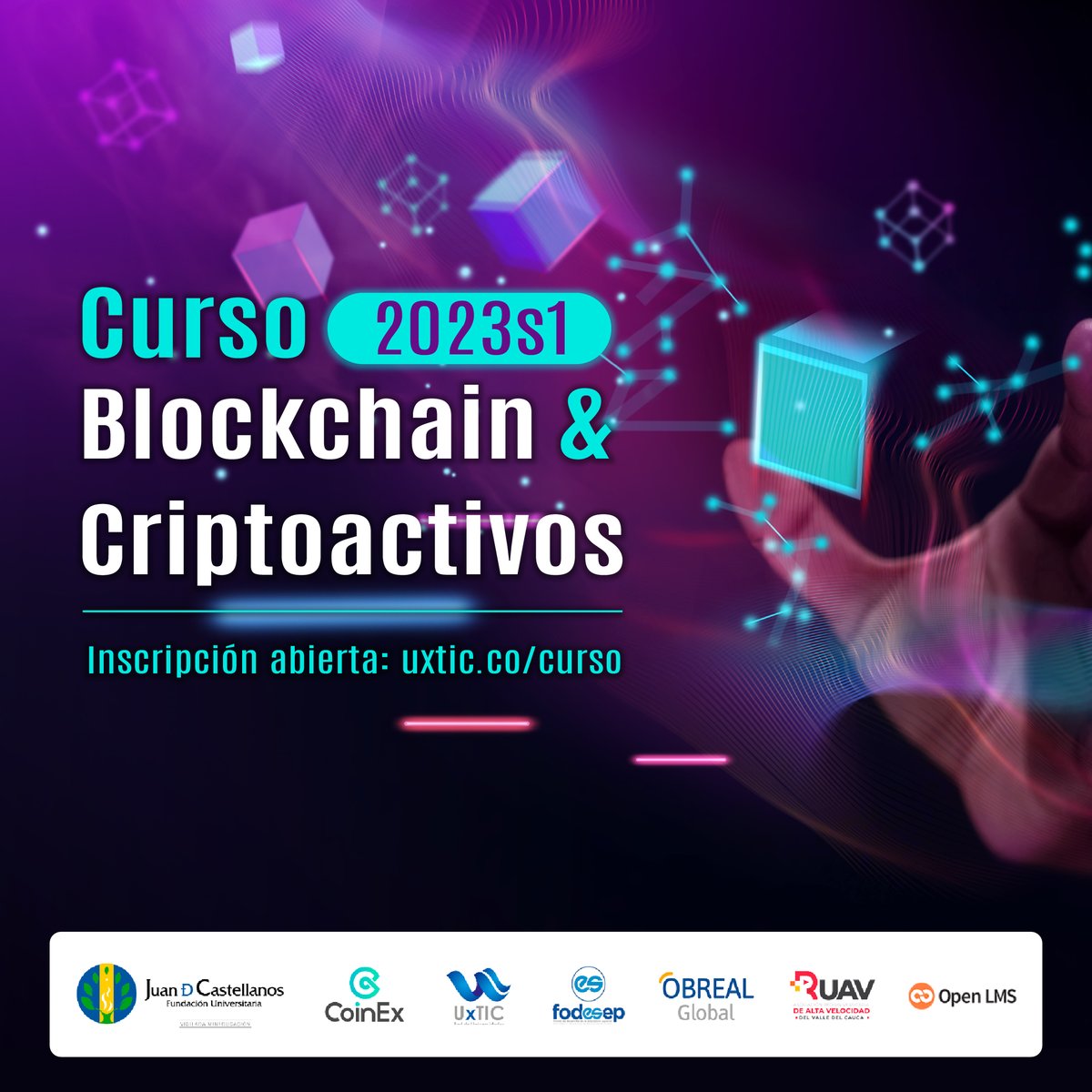 LaJuan_FUJDC's tweet photo. ¡Atención comunidad de la Juan!🚀📢 Aprende todo sobre criptoactivos y su tecnología en nuestro curso GRATUITO.🤩
Únete al proyecto de formación en #blockchain y #criptoactivos junto a #UxTIC, #CoinEx, #Fodesep, #Obreal y #OpenLMS.
¡Preinscríbete AQUÍ!👇https://t.co/TmdIOvBUkN https://t.co/dXtpSCTdlC