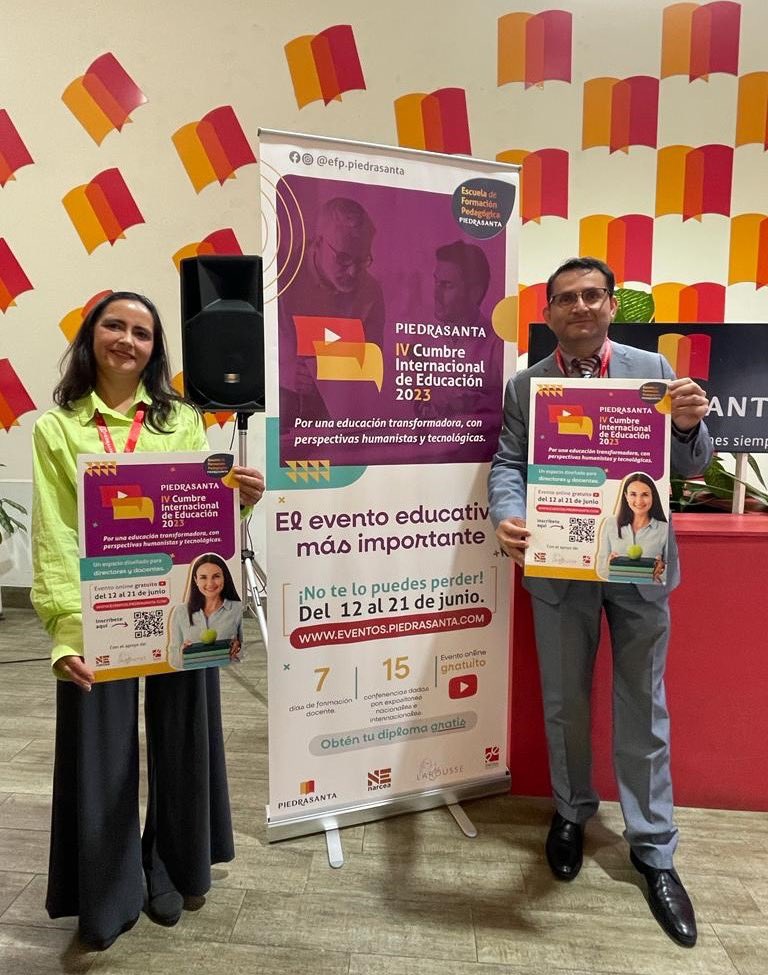 IV Cumbre Internacional de Educación 2023, con el lema “Por una educación transformadora, con perspectivas humanistas y tecnológicas”, se llevará a cabo del 12 al 21 de junio en formato online totalmente gratuita. Un evento organizado por  Editorial PiedraSanta <a href="/E_PiedraSanta/">Editorial Piedrasanta</a>