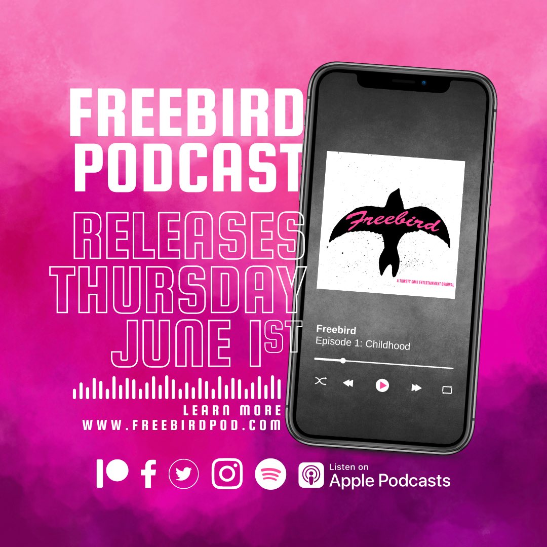 Episode 1 Drops Tomorrow!

Shoutout to <a href="/bugusdiemon/">Bugus</a> for allowing us to use his song Free Bird for the theme music. 

#ThirstyGoatEnt #FreeBirdPod #RecoveryIsPossible