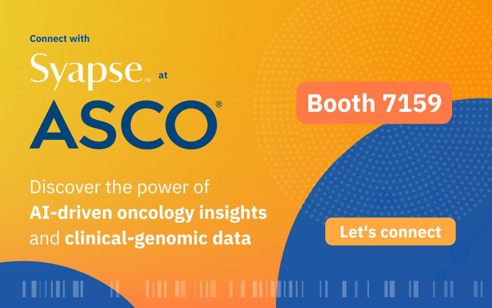 AI and clinical-genomic data are revolutionizing the fight against cancer. Join us this week at #ASCO23 to learn how our AI-driven analytics solutions help health systems and life sciences achieve their precision medicine goals.  

Book time with us: hubs.ly/Q01RGMV50