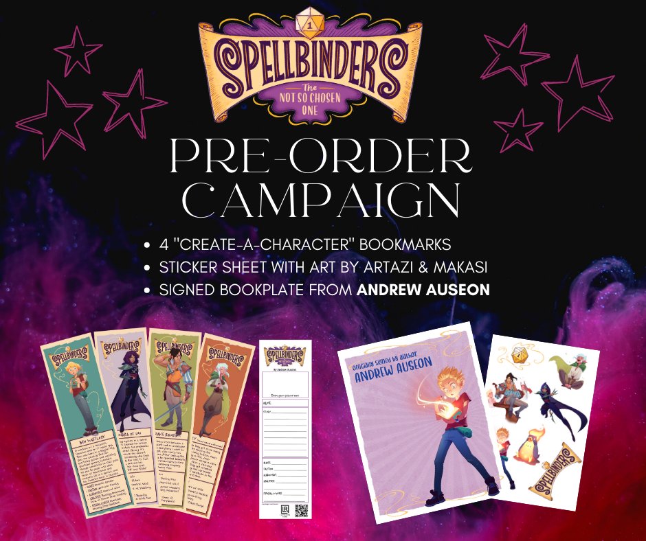 Last week for preorders before SPELLBINDERS pubs!
#mg2023 #2023reads #mgreads #mgbooks #spellbinders #kidlitalliance #BookExpedition #BookHike #BookJaunt #BookJourney #BookPosse #BookSojourn #BookTrek #BookVoyage #childrensbooks #kidsbooks #giveaway