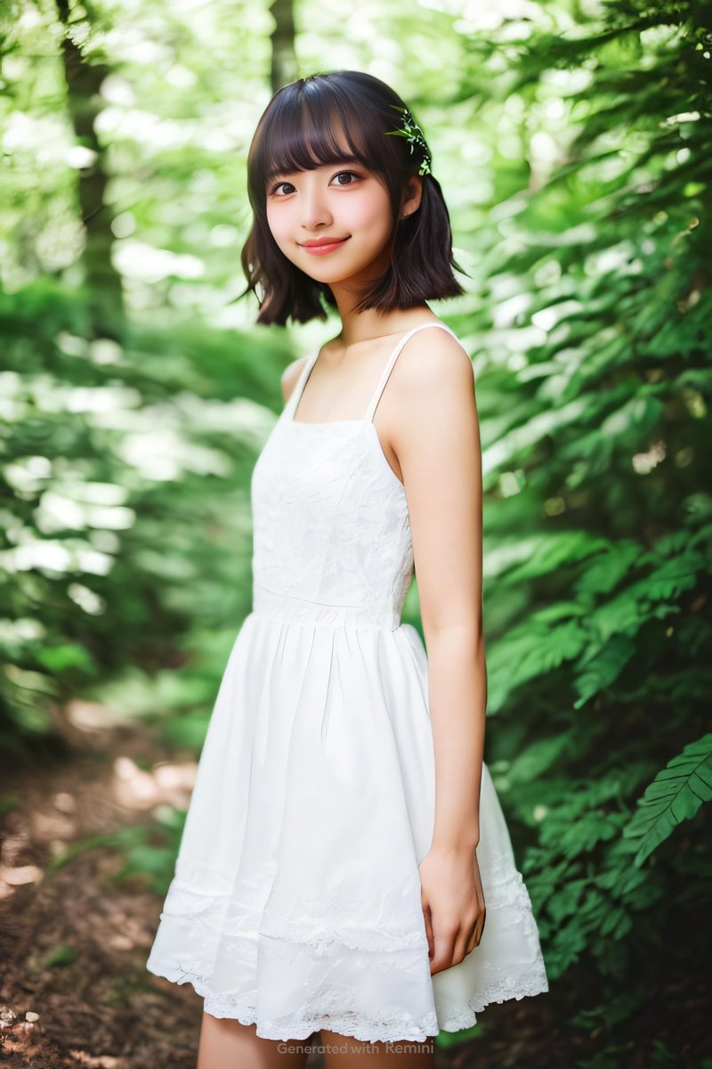 hiki_akari's tweet image. そこそこ顔は反映させてくれるかも😳AIらしく、脚も一本おまけしてもらえました🦵#remini #reminiAI 
無料は今のうちかもなぁ（課金の案内が出ますが×で続行できます）