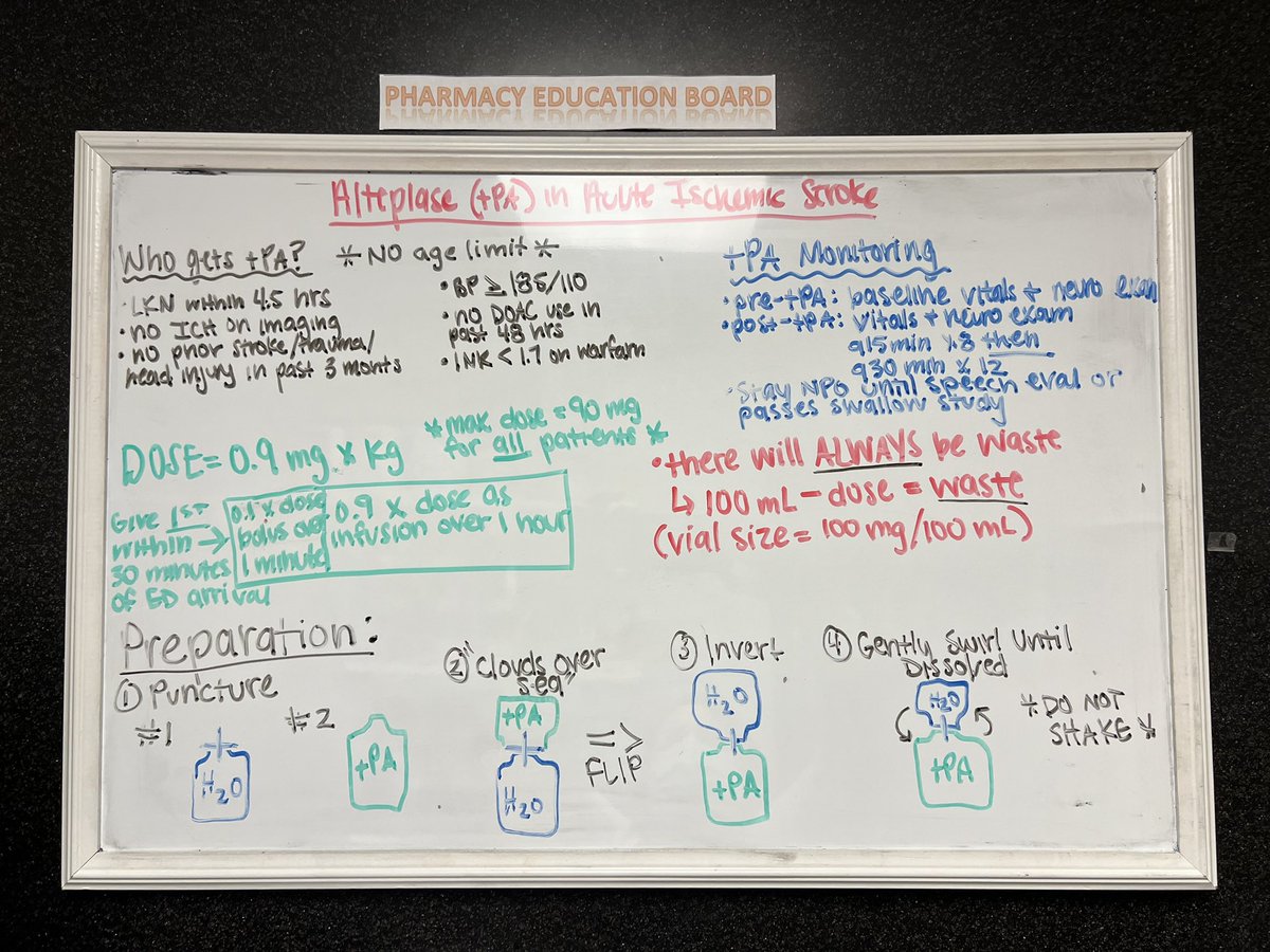 Shout out to our amazing PGY1 (soon to be PGY2 Heme-Onc) <a href="/mobizzel/">Morgan Bizzell</a> on her awesome ED pharmacy education board for the month. We have a lot of new nurses in the ED, and this board will be a great resource! Great job, Morgan! <a href="/uncrxresidency/">UNC Med Center Pharmacy Residency Programs</a> <a href="/UNCEM/">UNC Emergency Medicine</a> <a href="/UNCneurology/">UNC Neurology</a> 💊💉