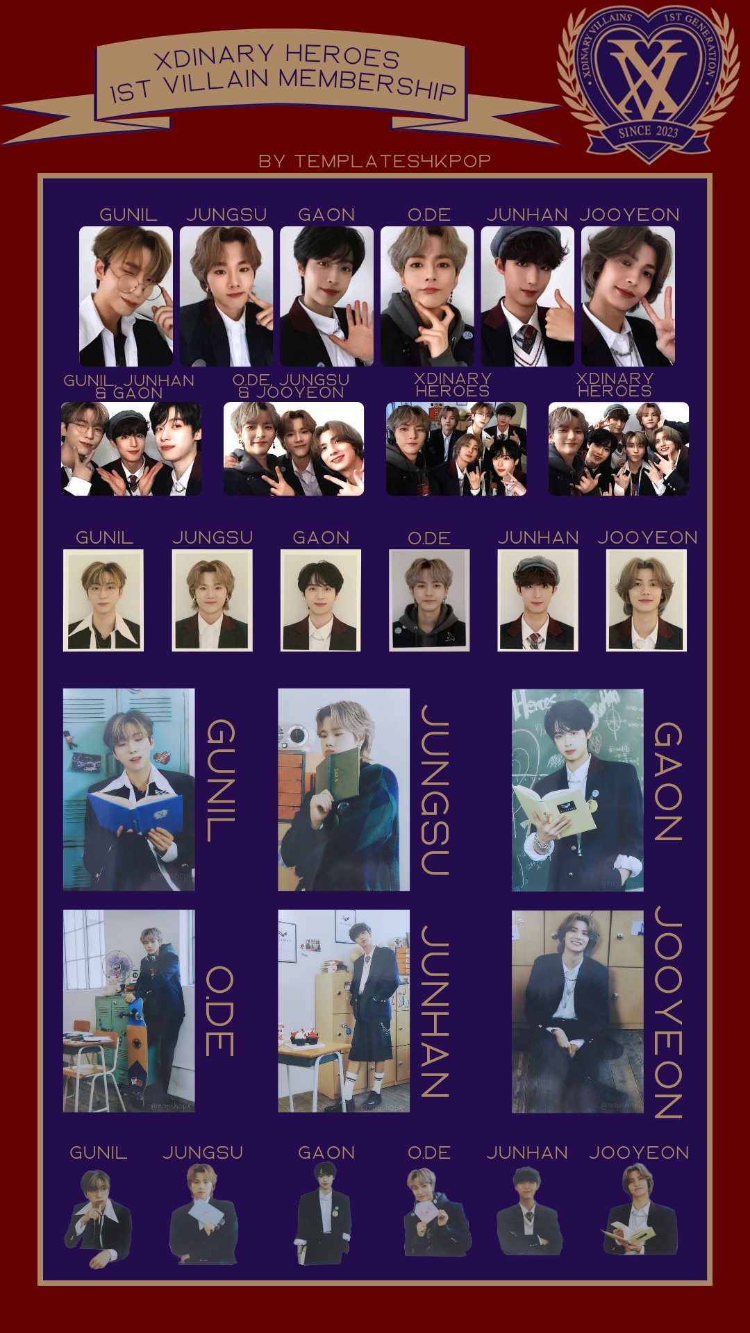 新品Xdinary Heroes ファンクラブグッズVillains 2期キット XD's Xdinary Heroes Official 2nd Season fanclub Villains Kit