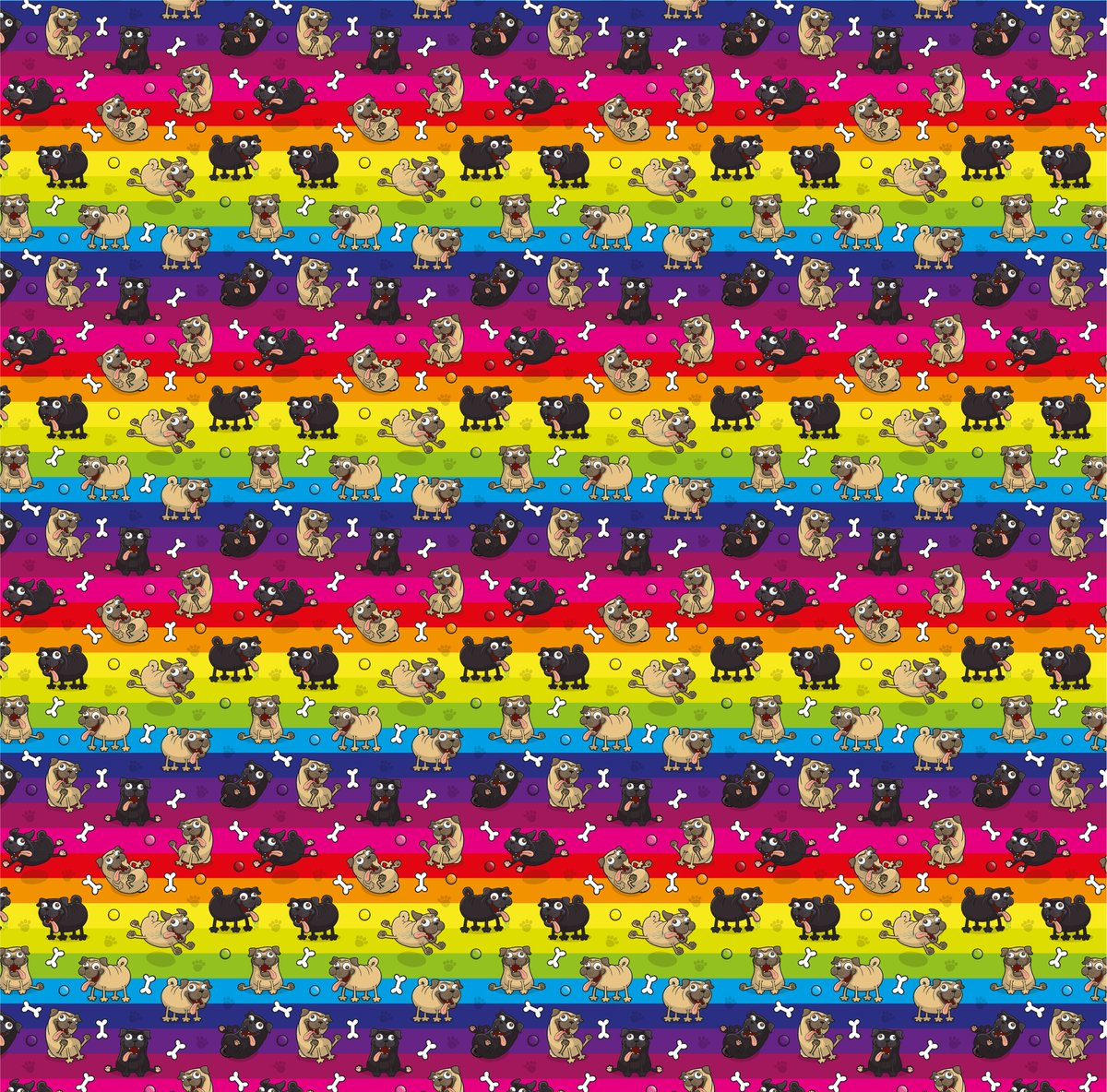 Ant_Creations's tweet photo. I've always had an interest in #seamless#patterns. I love elaborately #patterned #wallpaper and also any #funky #wrappingpaper. I've dabbled a little with creating my own #seamlessdesign so I wanted to share some of my experiments with you.

Here's some #pugs on a 🌈#rainbow bg https://t.co/Wj6zCu5kwj