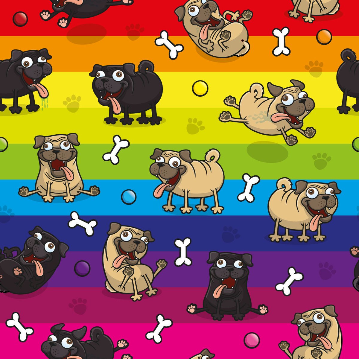 Ant_Creations's tweet photo. I've always had an interest in #seamless#patterns. I love elaborately #patterned #wallpaper and also any #funky #wrappingpaper. I've dabbled a little with creating my own #seamlessdesign so I wanted to share some of my experiments with you.

Here's some #pugs on a 🌈#rainbow bg https://t.co/Wj6zCu5kwj