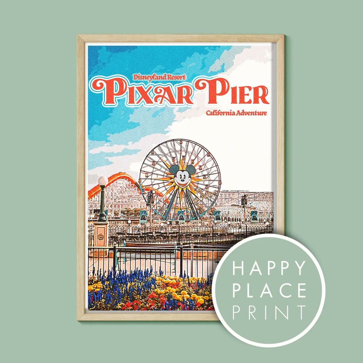 HappyPlacePrin1's tweet image. Brand New Retro Print! #printshop #wallart #home #decor happyplaceprint.com