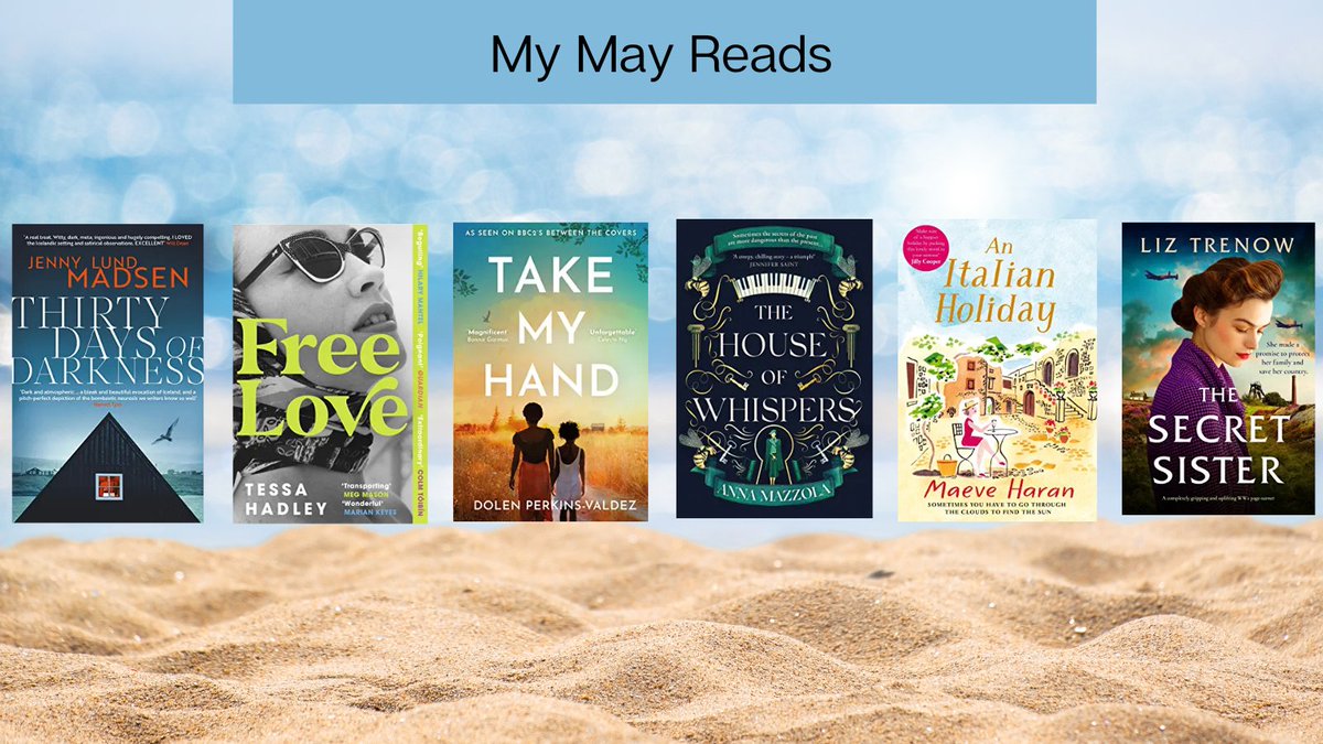 I jumped genres a bit with these excellent May reads by <a href="/JennyLundMadsen/">Jenny Lund Madsen</a> #TessaHadley #DolenPerkinsValdez <a href="/Anna_Mazz/">Anna Mazzola - Updates only.</a> <a href="/maeveharan/">Maeve Haran</a> <a href="/LizTrenow/">Liz Trenow</a> #BooksWorthReading