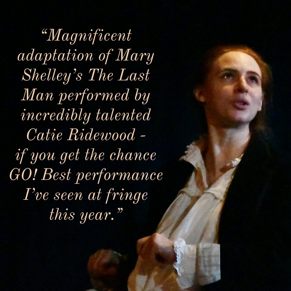 The audience reviews are in for The Last’s first run at @lanterntheatreb Our next stop is @stablestheatre ! 🗓️ 15-16 June - 7.30pm 🎟️ stablestheatre.co.uk/the-last/ @DiffTheatre #whatsonhastings #fringetheatre #maryshelley