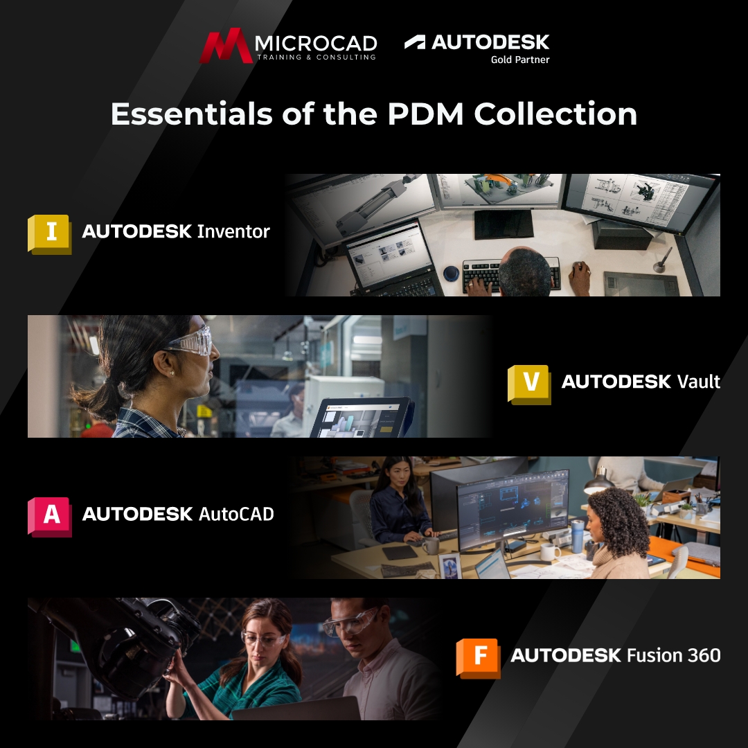 MicroCAD3d's tweet photo. 💻 📐 📏 How to streamline your design and manufacturing processes?

The Autodesk Product Design &amp; Manufacturing (PDM) Collection includes essential software tools such as Inventor, Vault, AutoCAD, and Fusion 360.
___________
#Inventor #Fusion360 #Vault #Autodesk #PDMCollection https://t.co/j1VXRZHJwG