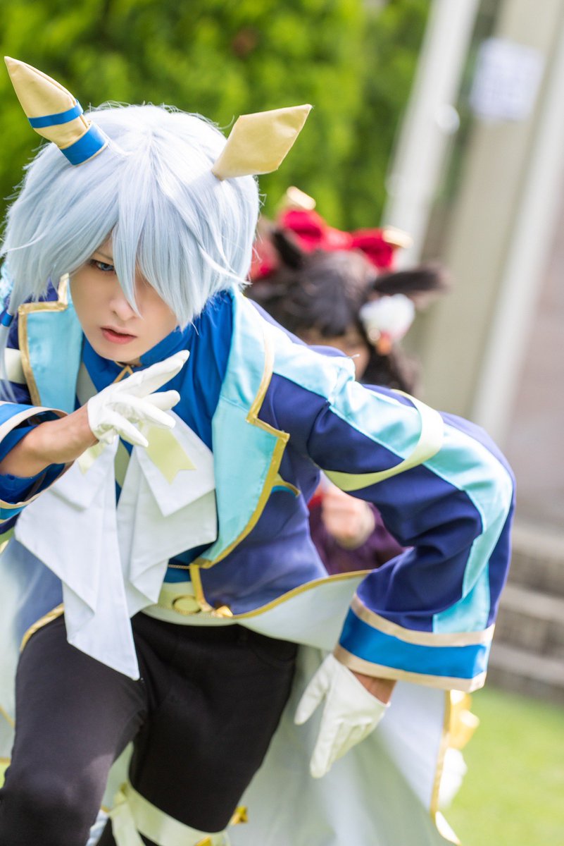 送料&加工料込 ウマ娘 カツラギエース コスプレ ウィッグ セット済