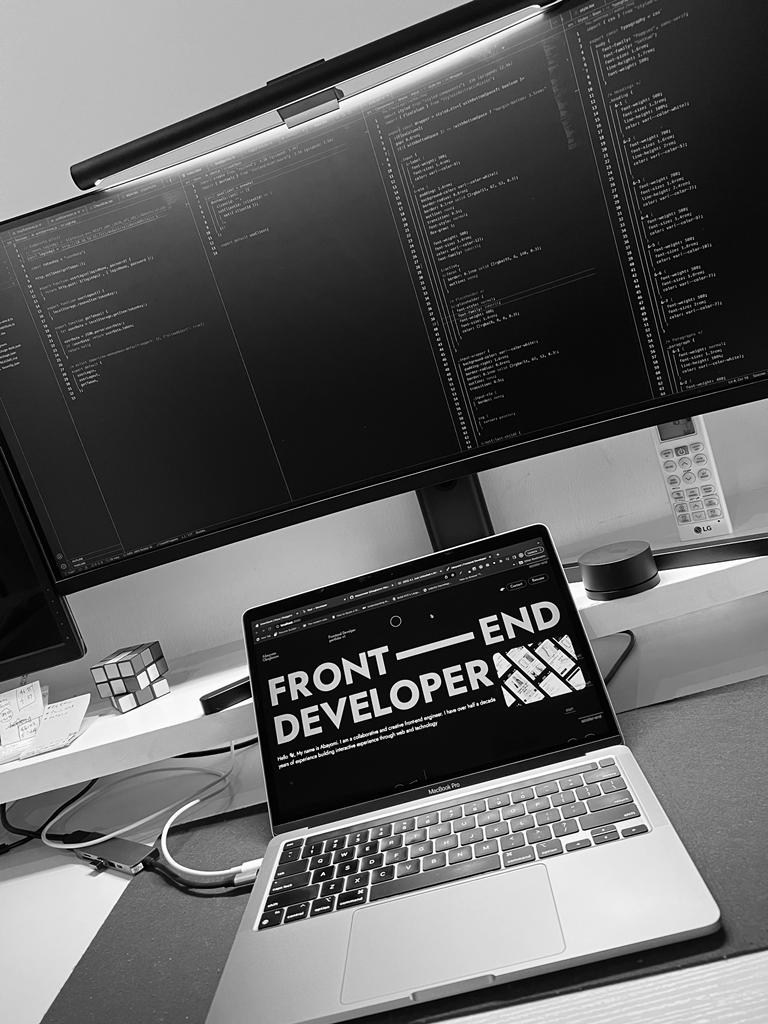 Abayomzee's tweet image. What is front-end development?
The phrase “front-end” generally refers to the client facing elements of a web project. The areas that a user sees when visiting a website such as the header, navigation, body, images, buttons, and interactions.